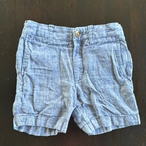 Crewcuts Blue Casual Linen Shorts